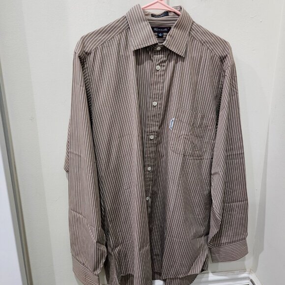 Men's Faconnable Long Sleeve Dress Shirt. Size 16 XL/4 - Picture 1 of 10